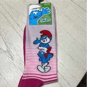 Smurfs Pink and Blue Women's Socks
